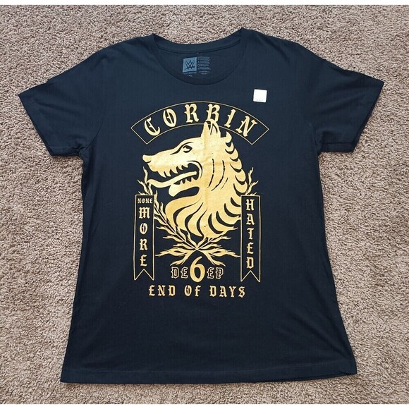 WWE King Corbin T-Shirt Boy's Size XXL Wolf Graphic Short Sleeve - Picture 1 of 7